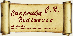 Cvetanka Nedimović vizit kartica